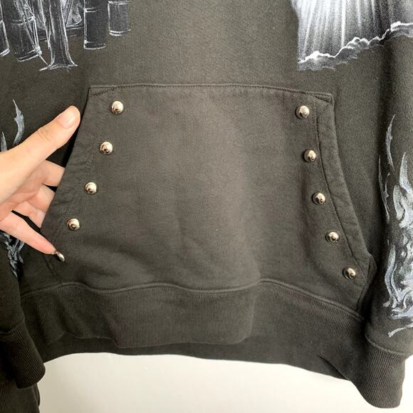 Revenge x Diablo 4 Hoodie Men’s Medium Made In The USA Black Graphic - Picture 6 of 14